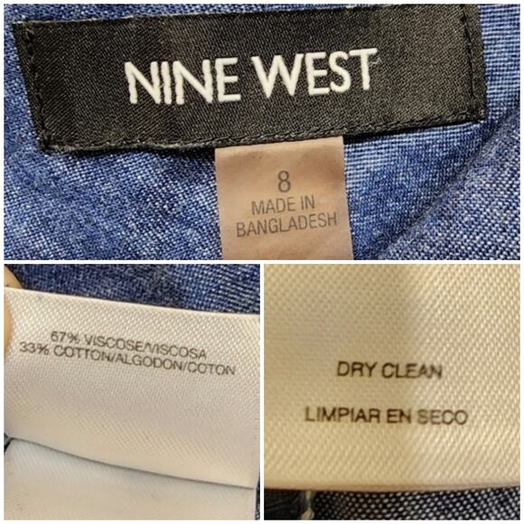 Nine West "The Slim" Ankle Pants Office Casual Career, Size 8 - Picture 3 of 7